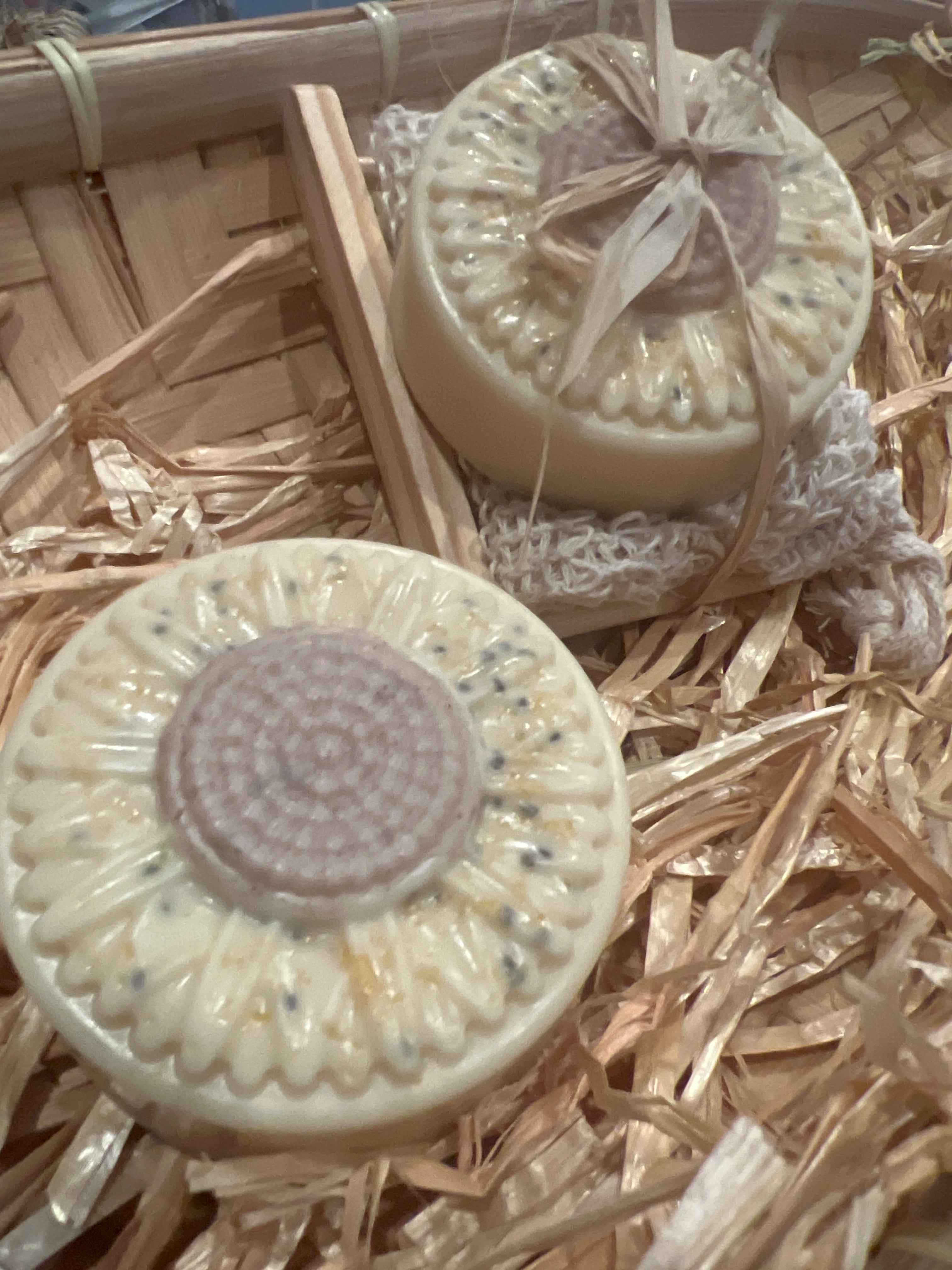 Passion Fruit Chia Cleanse with sisal soap saver bag and holder