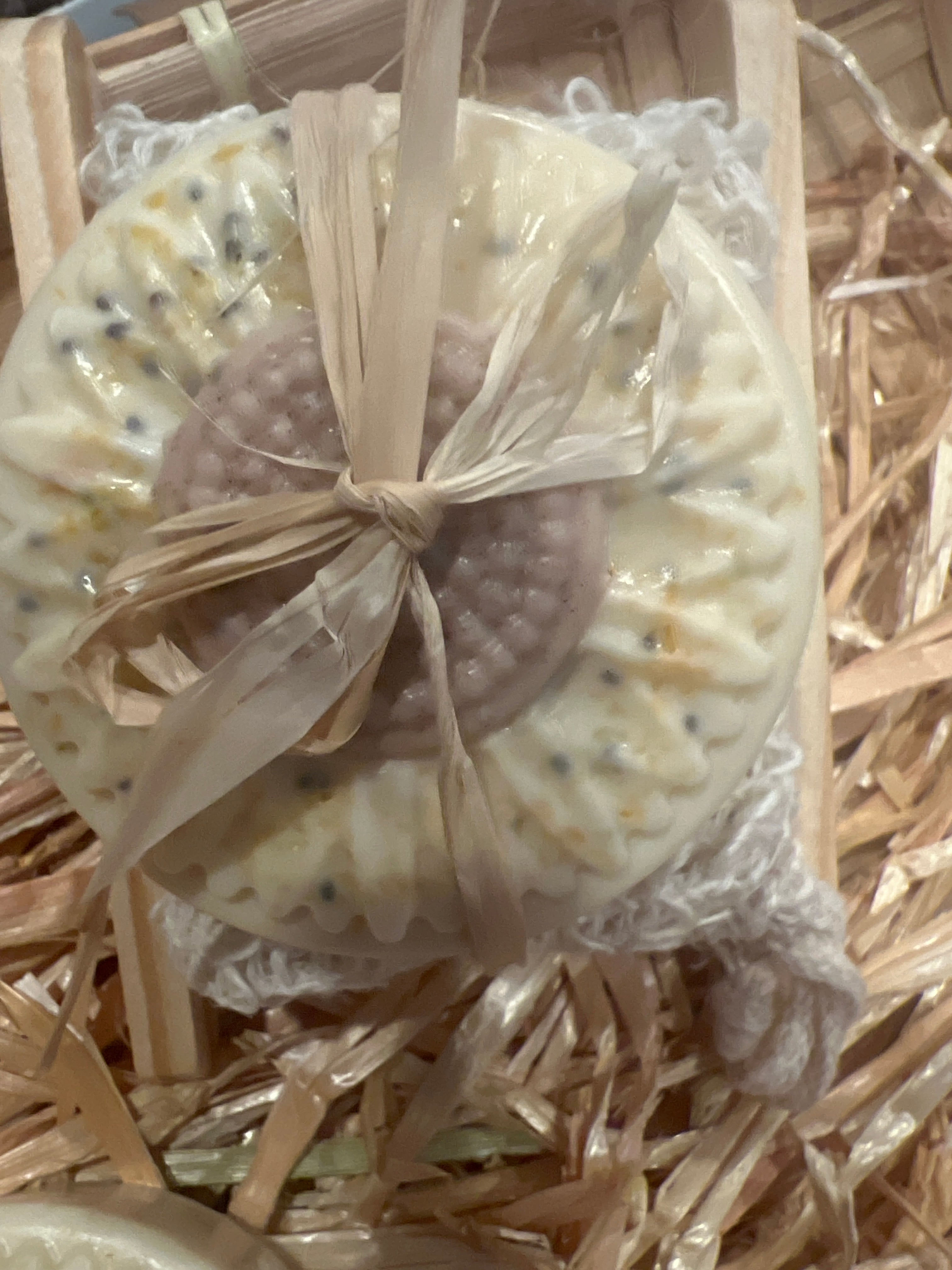 Passion Fruit Chia Cleanse with sisal soap saver bag and holder