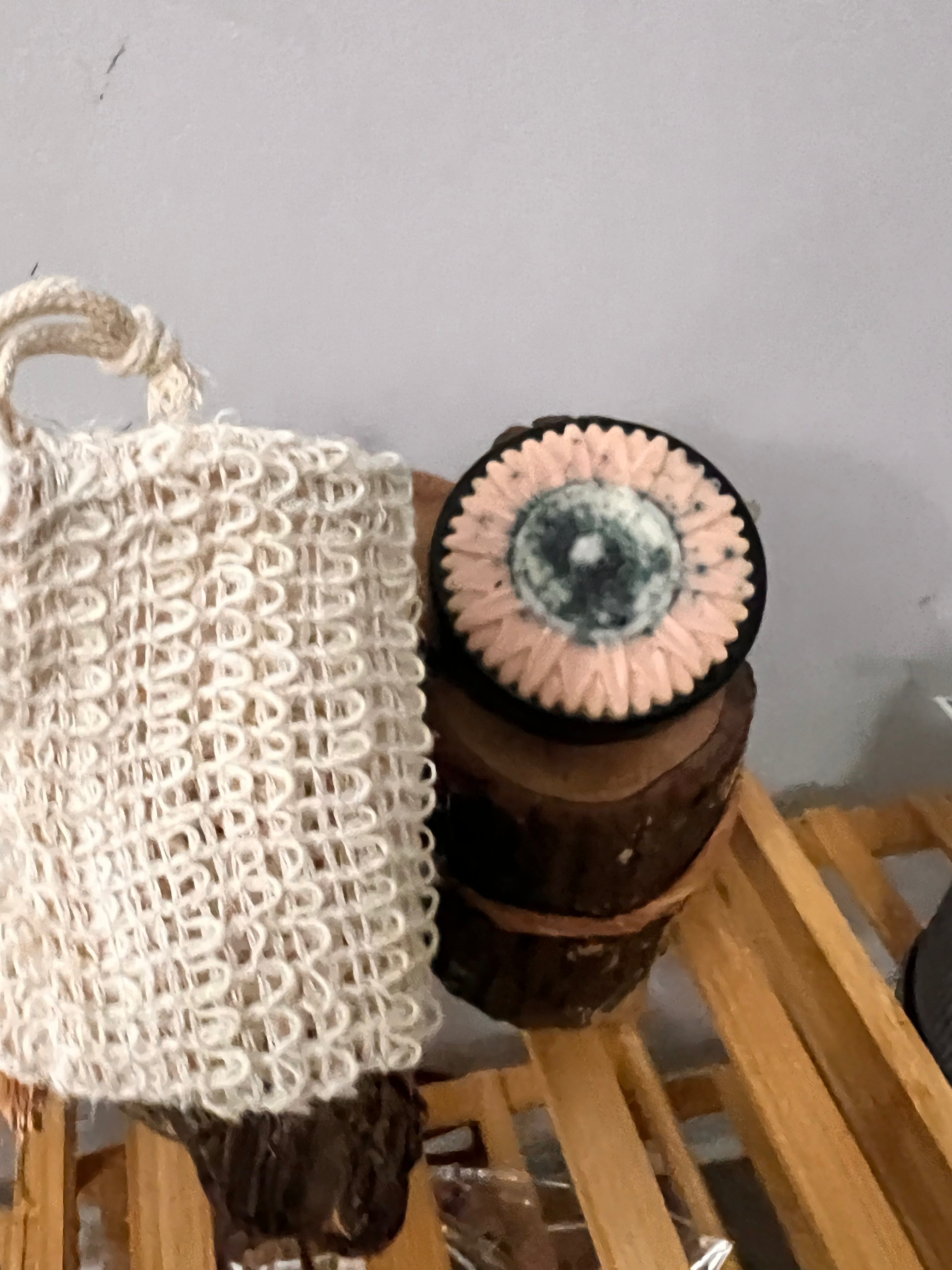 Earth and Herbs Radiance Soap Bar with natural sisal soap saver bag